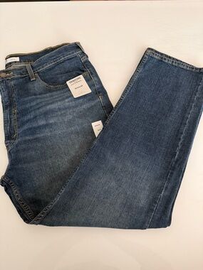 Signature by Levi Strauss Men's Dark Blue Straight Jeans